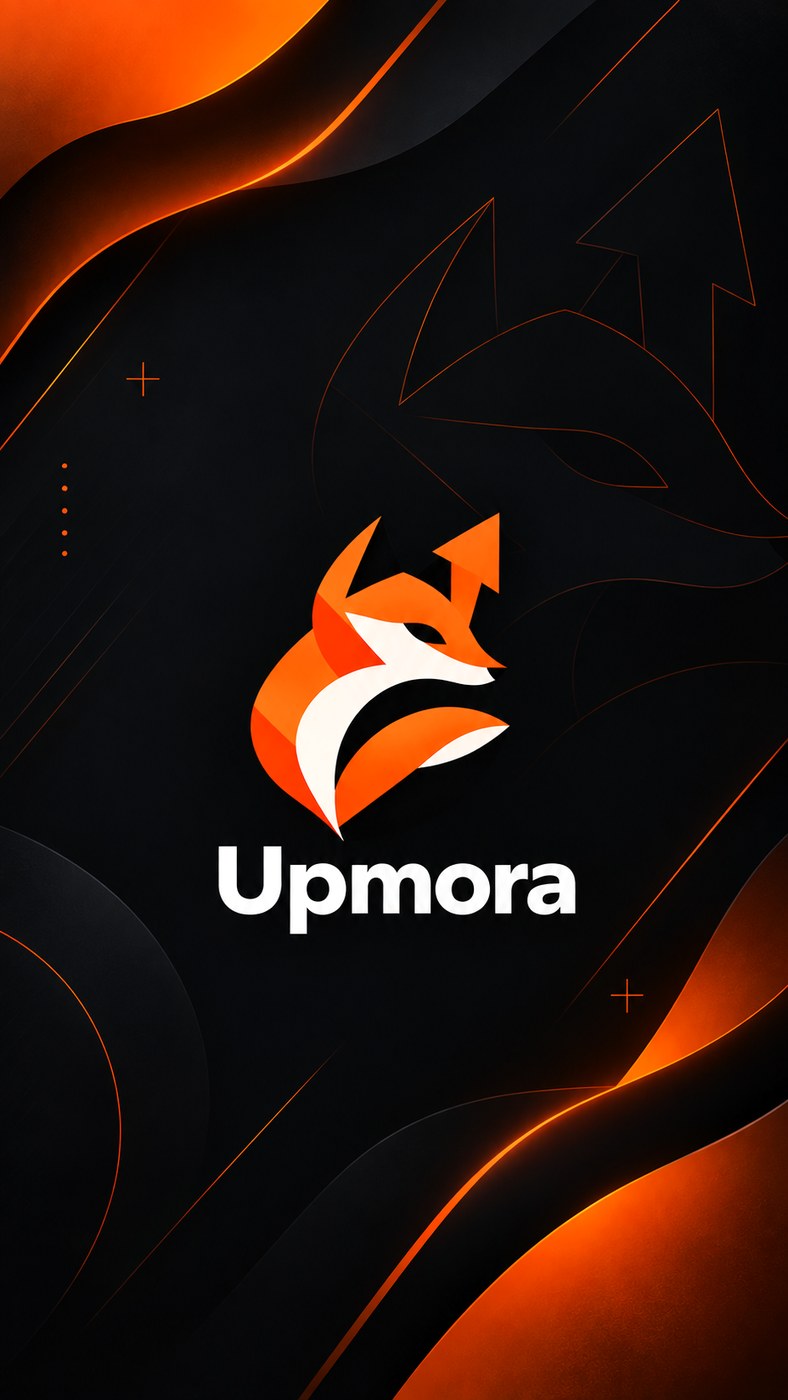 Arte visual da marca Upmora
